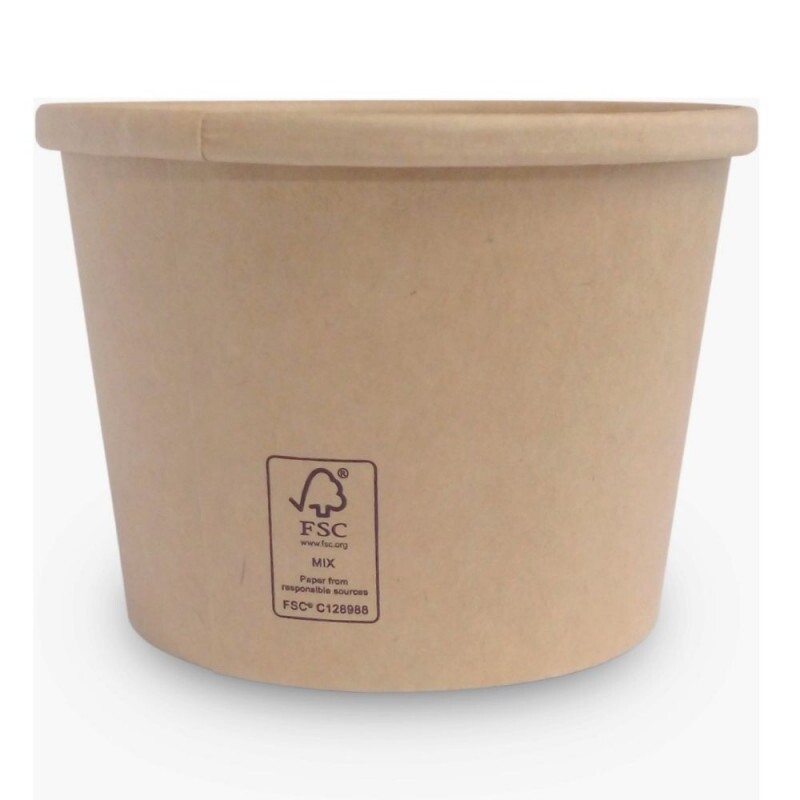 Pote De Papel Ecoline 240ml Pacote Com 25 Unidades