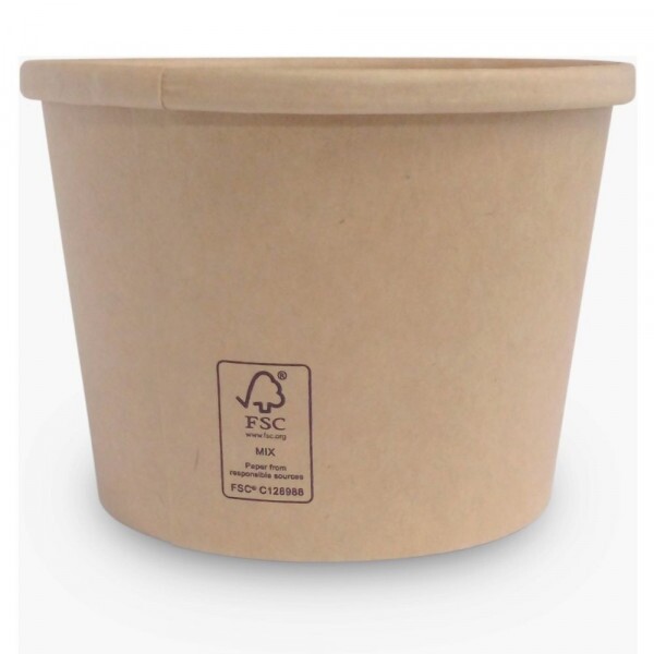 Pote De Papel Ecoline 360ml Pacote Com 25 Unidades
