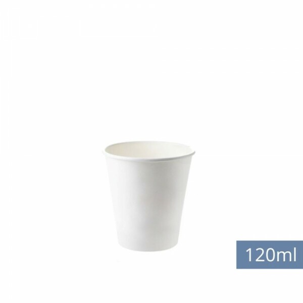 Copo De Papel Branco 120ml Monouso - Pacote Com 50 Unidades Copo De Papel Branco 120ml Monouso - Pacote Com 50 Unidades