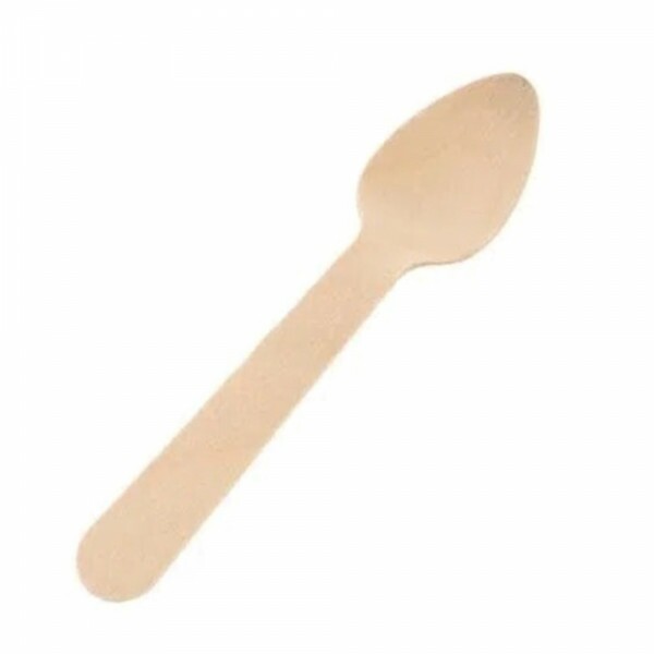 Colher De Madeira 11cm Silver Festas - Pacote Com 50 Unidades Colher De Madeira 11cm Silver Festas - Pacote Com 50 Unidades