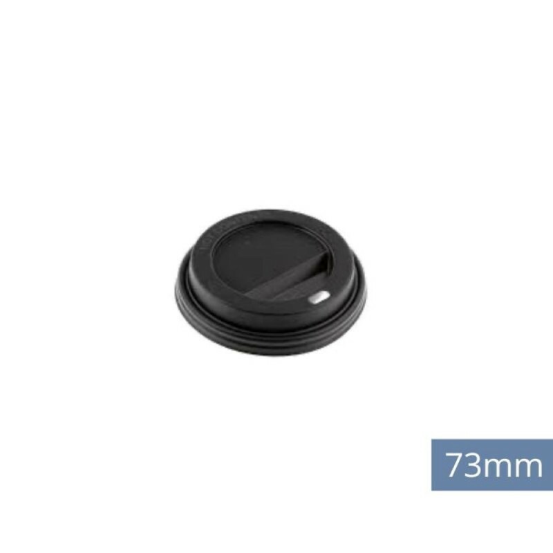Tampa Preta Para Copo Monouso 200ml - Pacote Com 50 Unidades Tampa Preta Para Copo Monouso 200ml - Pacote Com 50 Unidades
