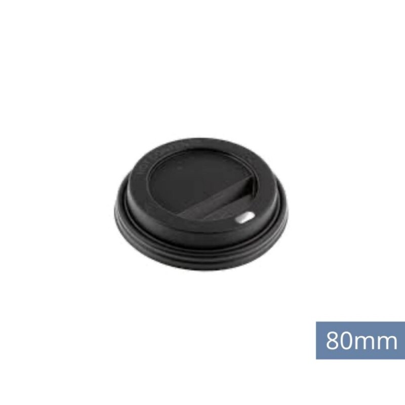 Tampa Preta Para Copo Monouso 270ml - Pacote Com 50 Unidades Tampa Preta Para Copo Monouso 270ml - Pacote Com 50 Unidades